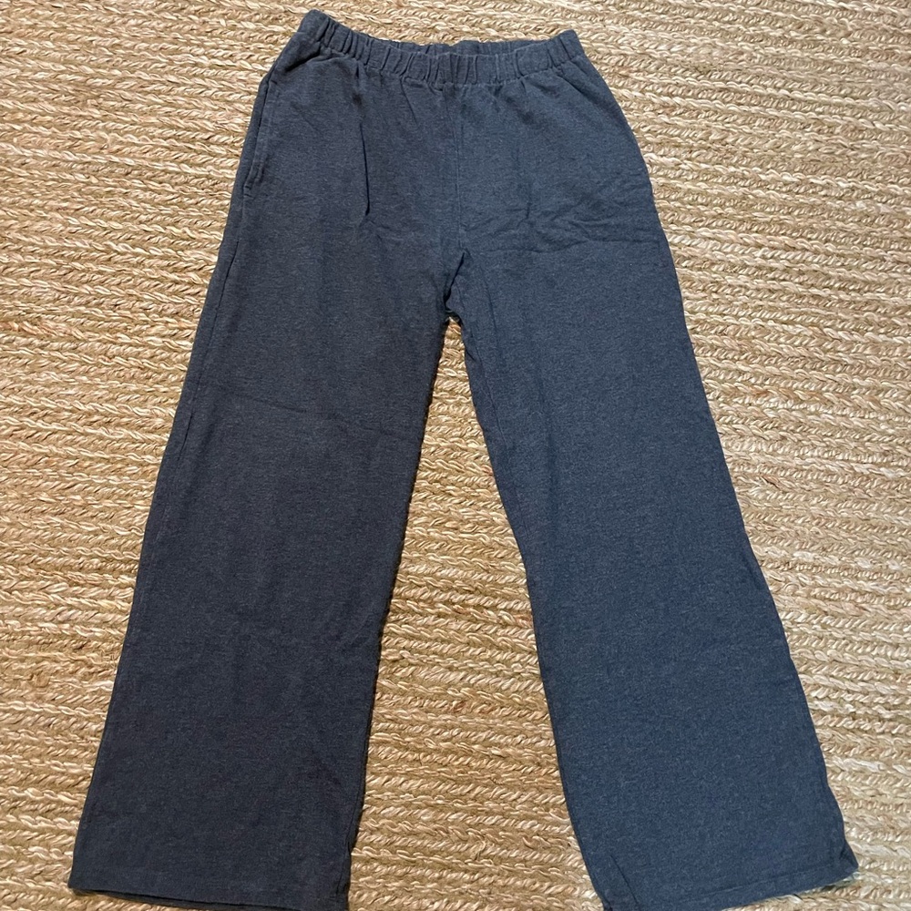 Brandy Melville Charcoal Wide-Leg Sweatpants O/S